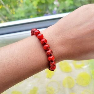 Classic Red Beaded Bracelet